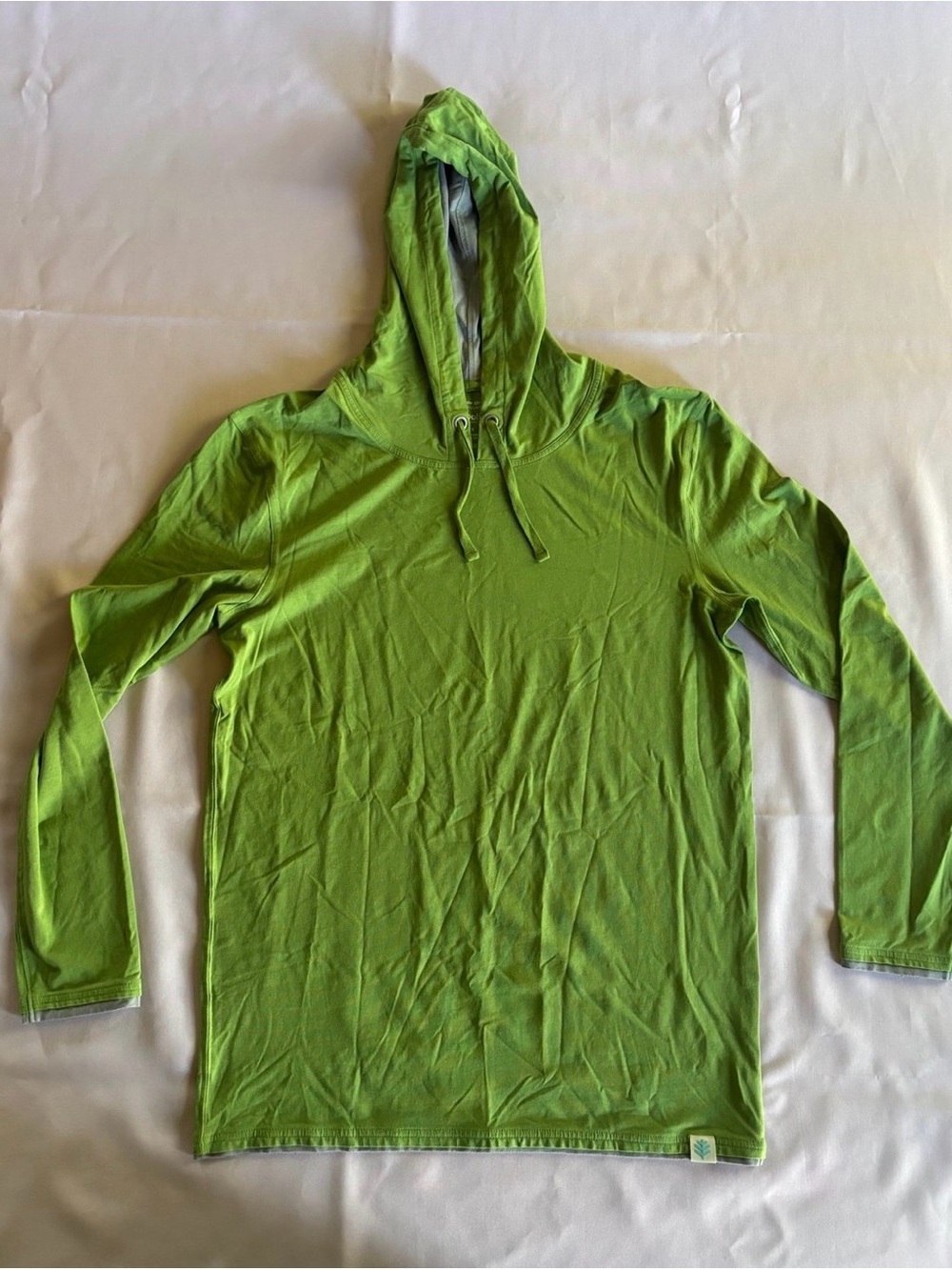 Coolibar Oasis UPF Lime Green Pullover Hoodie
